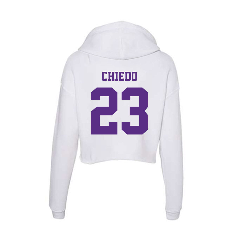 Furman - NCAA Football : Dylan Chiedo - Women's Crop Fleece Hoodie-1