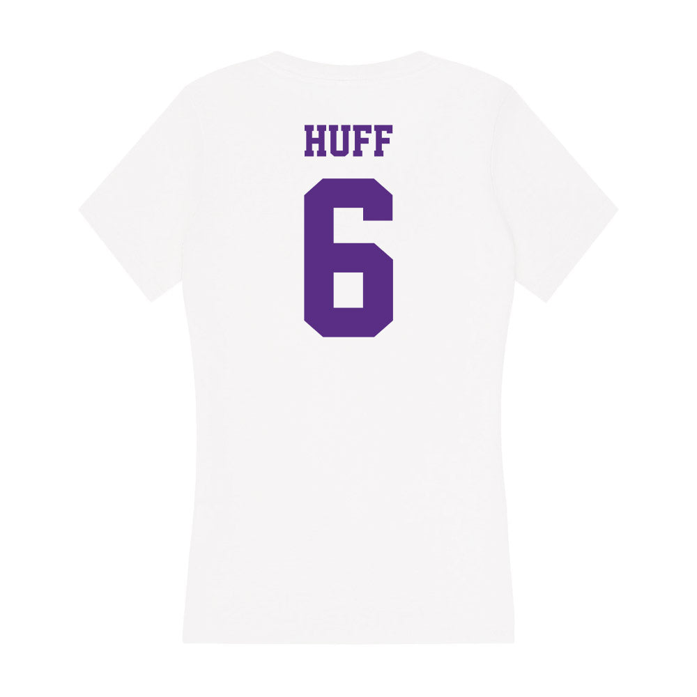 Furman - NCAA Football : Tyler Huff - Women's V-Neck T-Shirt-1