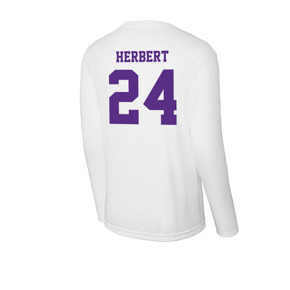 Furman - NCAA Football : Raleigh Herbert - Activewear Long Sleeve T-Shirt-1