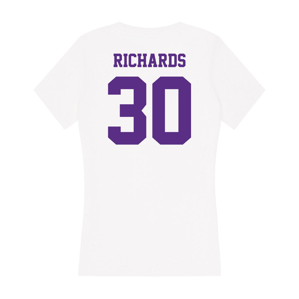 Furman - NCAA Football : Caden Richards - Women's V-Neck T-Shirt-1