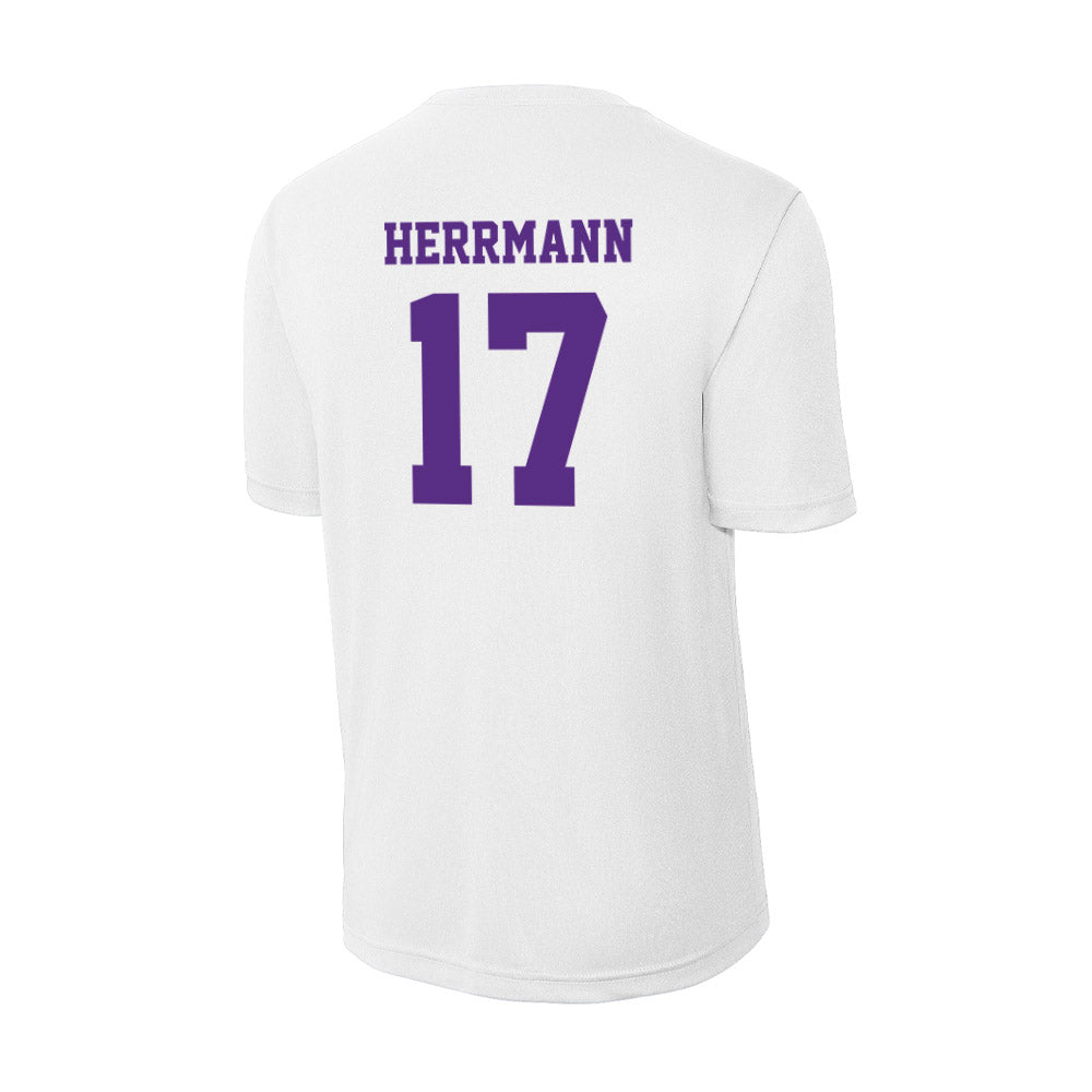 Furman - NCAA Women's Soccer : Ellie Herrmann - Performance T-Shirt-1