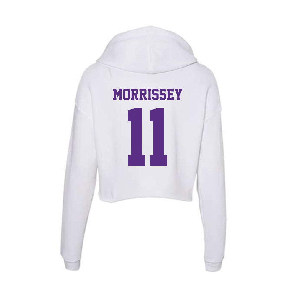Furman - NCAA Women's Volleyball : Quinn Morrissey - Women's Crop Fleece Hoodie-1