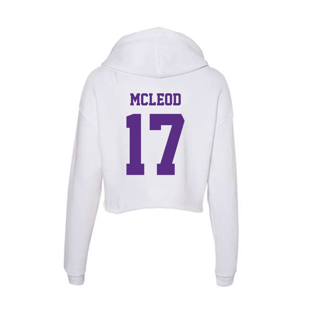 Furman - NCAA Football : Tre McLeod - Women's Crop Fleece Hoodie-1