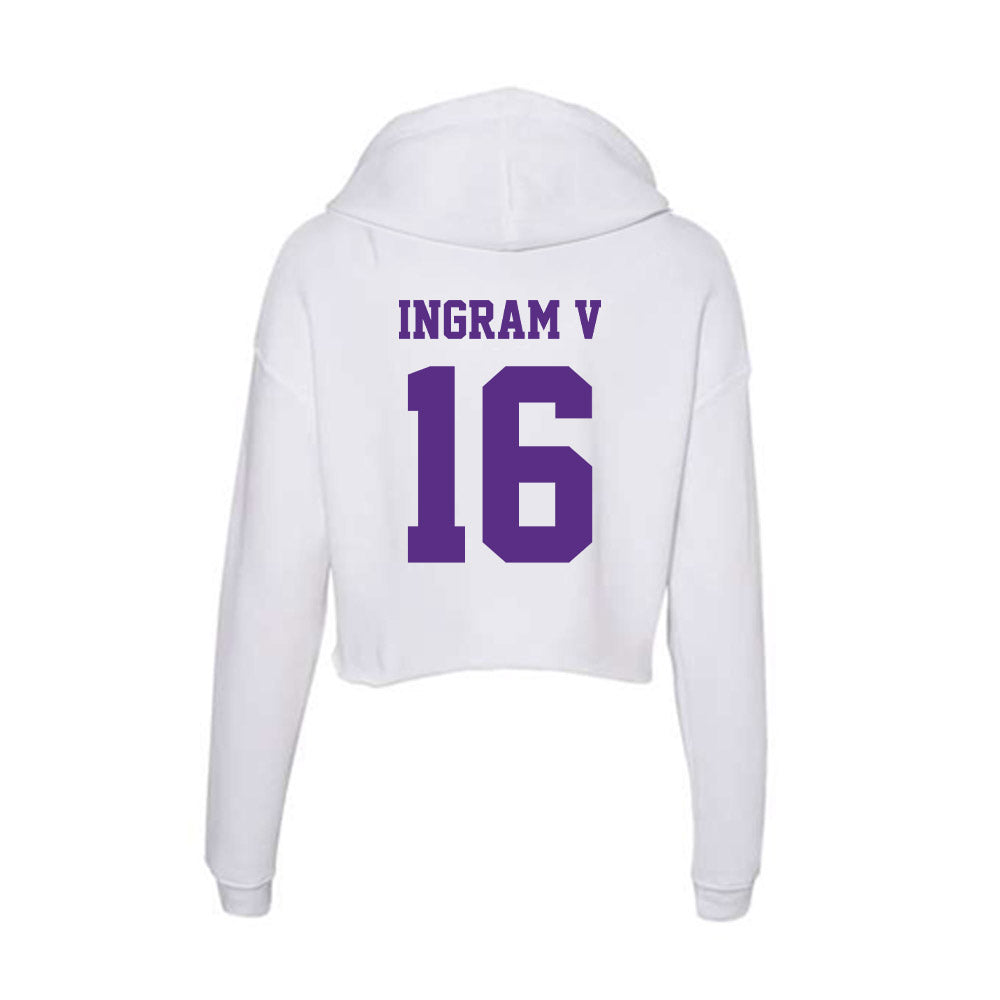 Furman - NCAA Football : Charles Ingram V - Women's Crop Fleece Hoodie-1