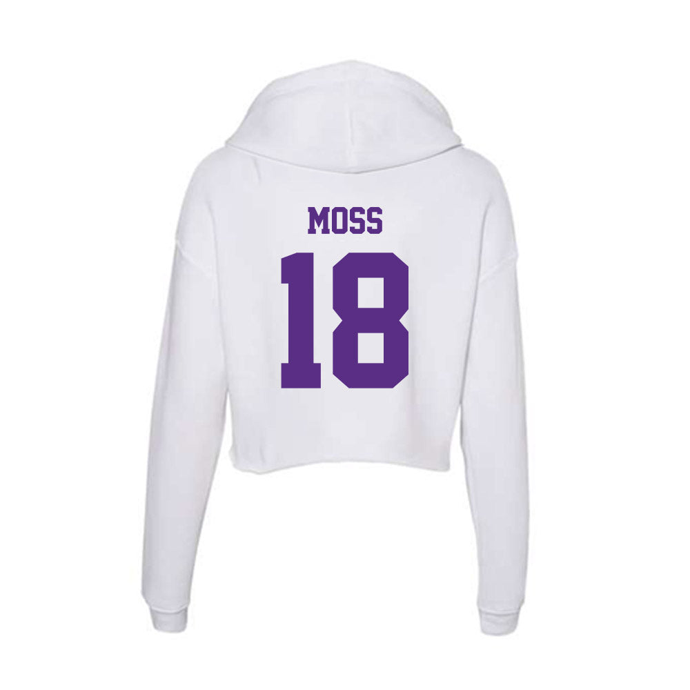 Furman - NCAA Football : Miles Moss - Women's Crop Fleece Hoodie-1