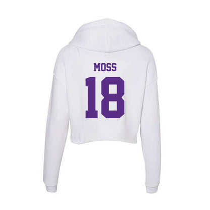 Furman - NCAA Football : Miles Moss - Women's Crop Fleece Hoodie-1