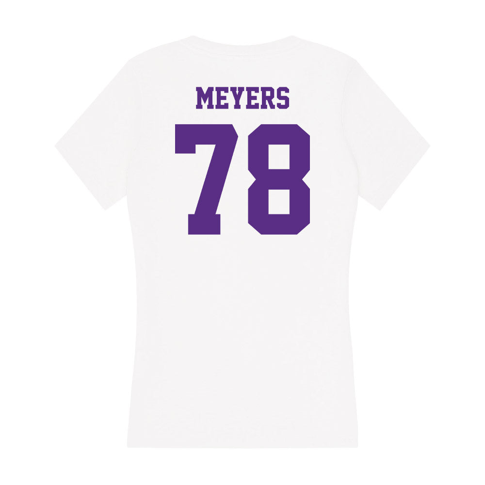 Furman - NCAA Football : Paul Joseph Meyers - Women's V-Neck T-Shirt-1