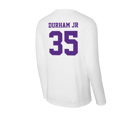 Furman - NCAA Football : Douglas Durham Jr - Performance Long Sleeve T-Shirt-1