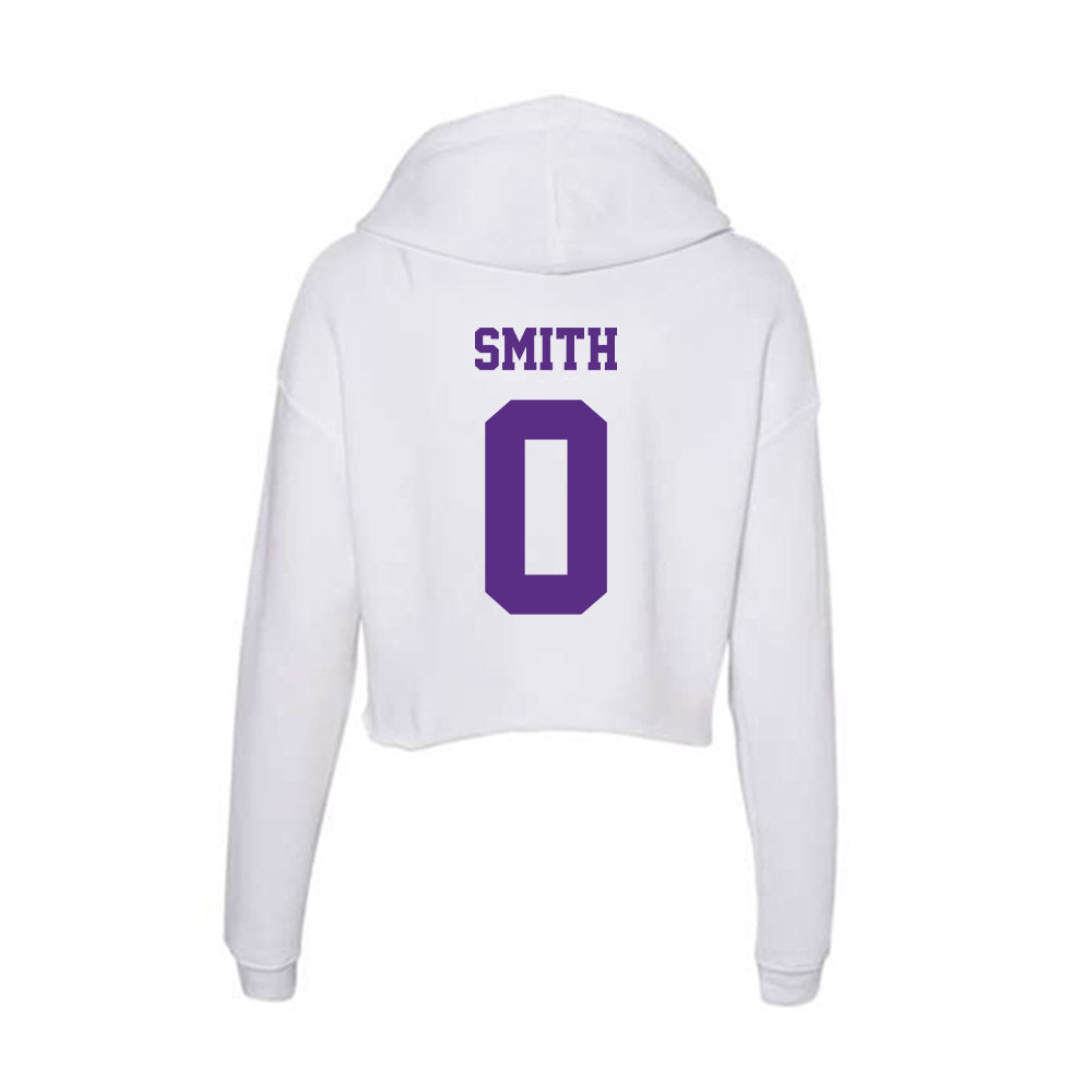 Furman - NCAA Men's Basketball : Patrick Smith - Women's Crop Fleece Hoodie-1