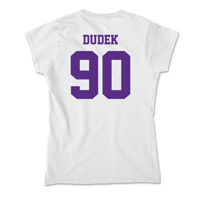 Furman - NCAA Football : Malakai Dudek - Soft Style Women’s T-Shirt-1