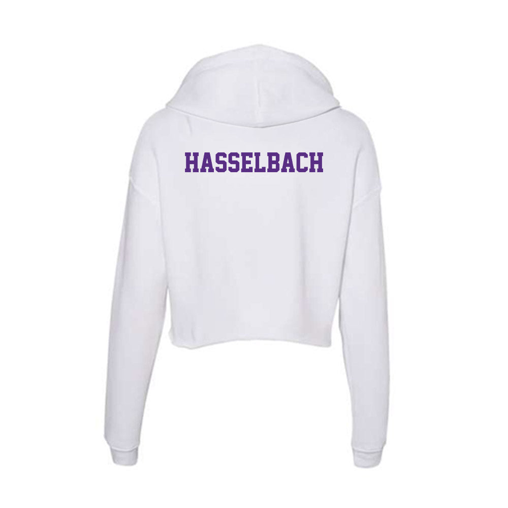 Furman - NCAA Women's Golf : Olivia Hasselbach - Women's Crop Fleece Hoodie-1