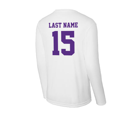 Furman - NCAA Football : Gray Gitter - Performance Long Sleeve T-Shirt-1