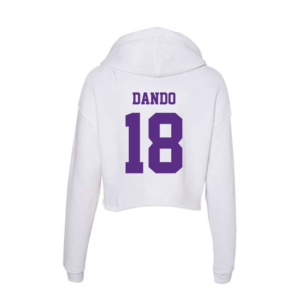 Furman - NCAA Women's Soccer : Callah Dando - Women's Crop Fleece Hoodie-1