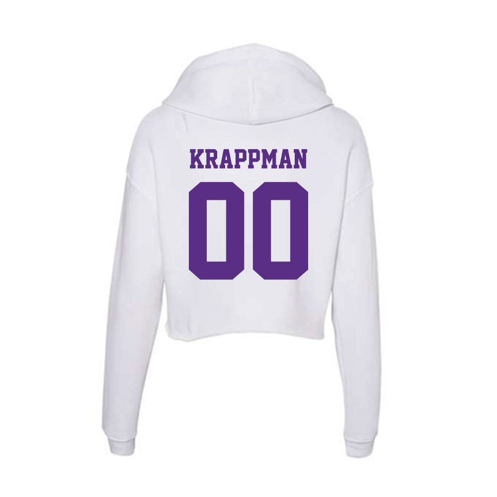 Furman - NCAA Football : Charlie Krappman - Women's Crop Fleece Hoodie-1