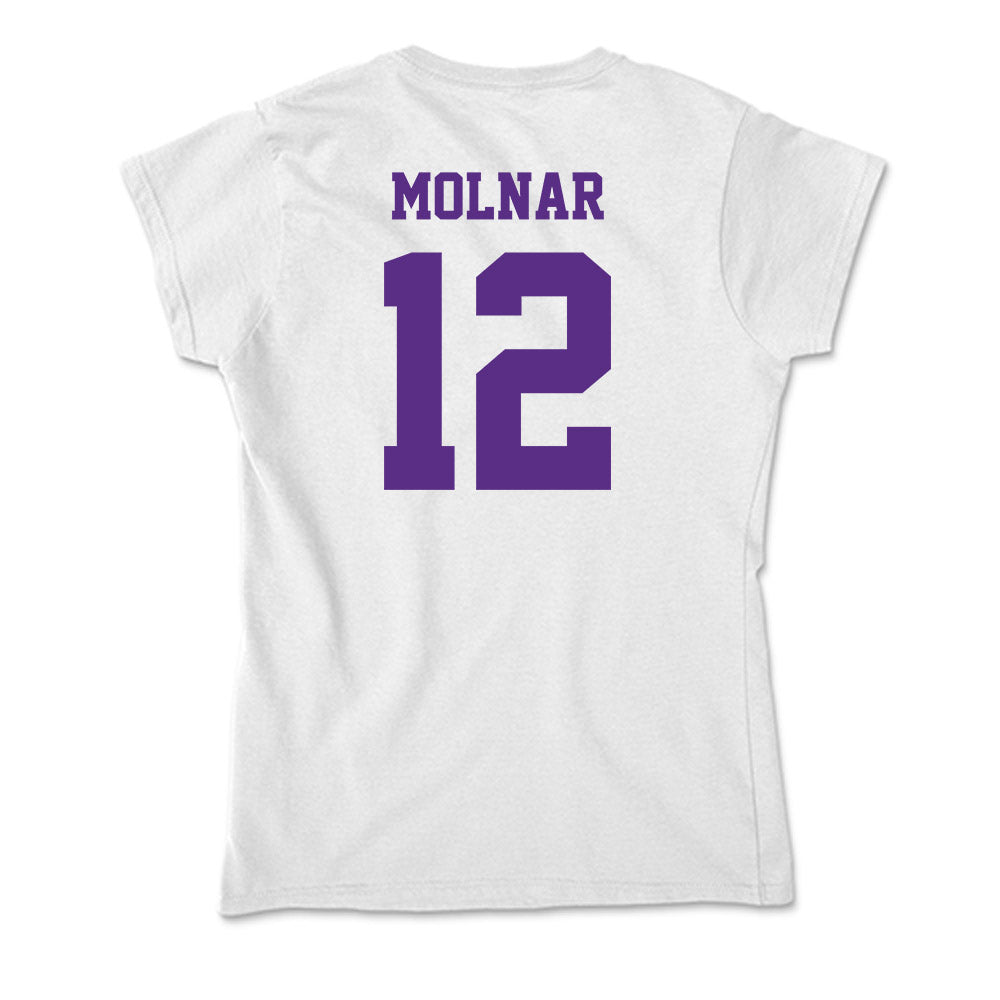 Furman - NCAA Men's Basketball : Davis Molnar - Soft Style Women’s T-Shirt-1