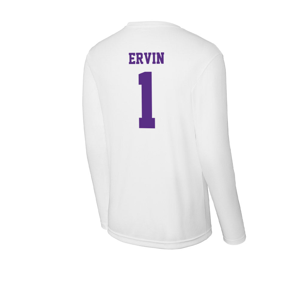 Furman - NCAA Women's Basketball : Alyssa Ervin - Activewear Long Sleeve T-Shirt-1