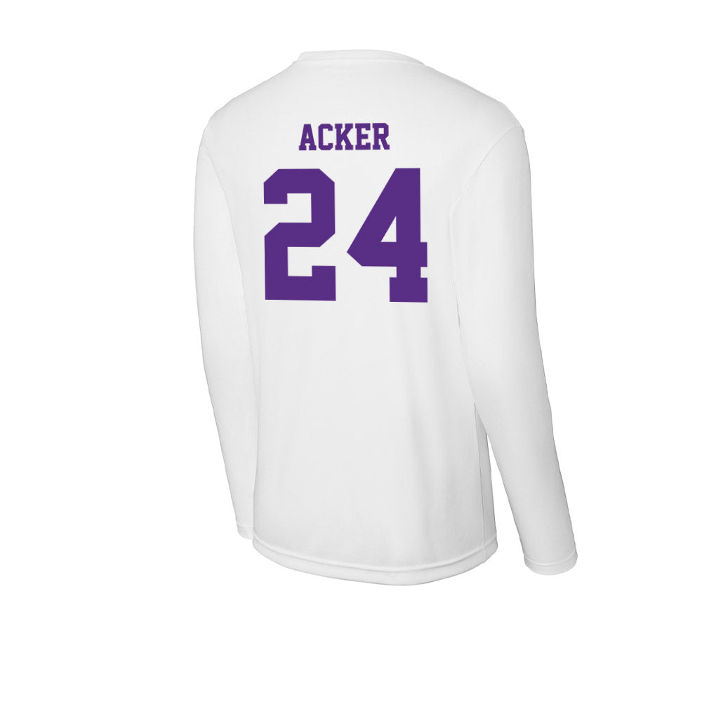 Furman - NCAA Women's Basketball : Jaelyn Acker - Performance Long Sleeve T-Shirt-1