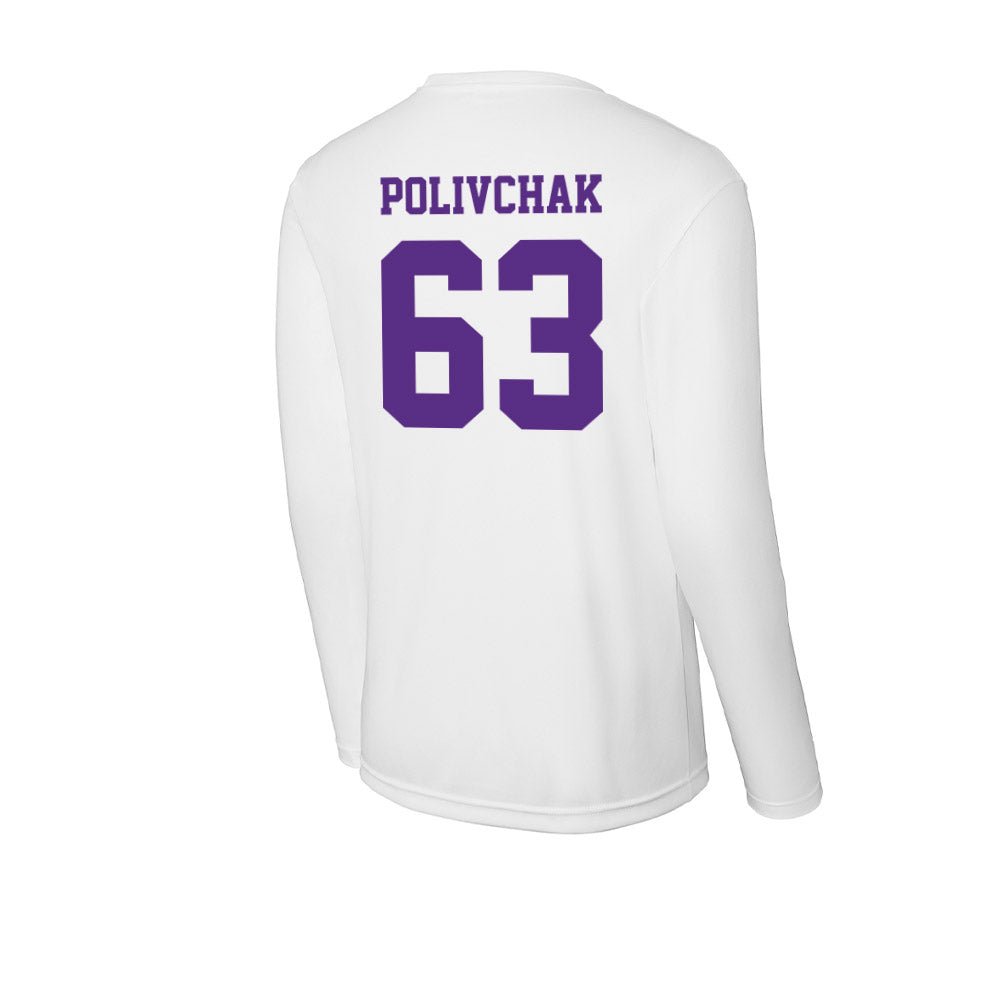 Furman - NCAA Football : Chase Polivchak - Activewear Long Sleeve T-Shirt-1