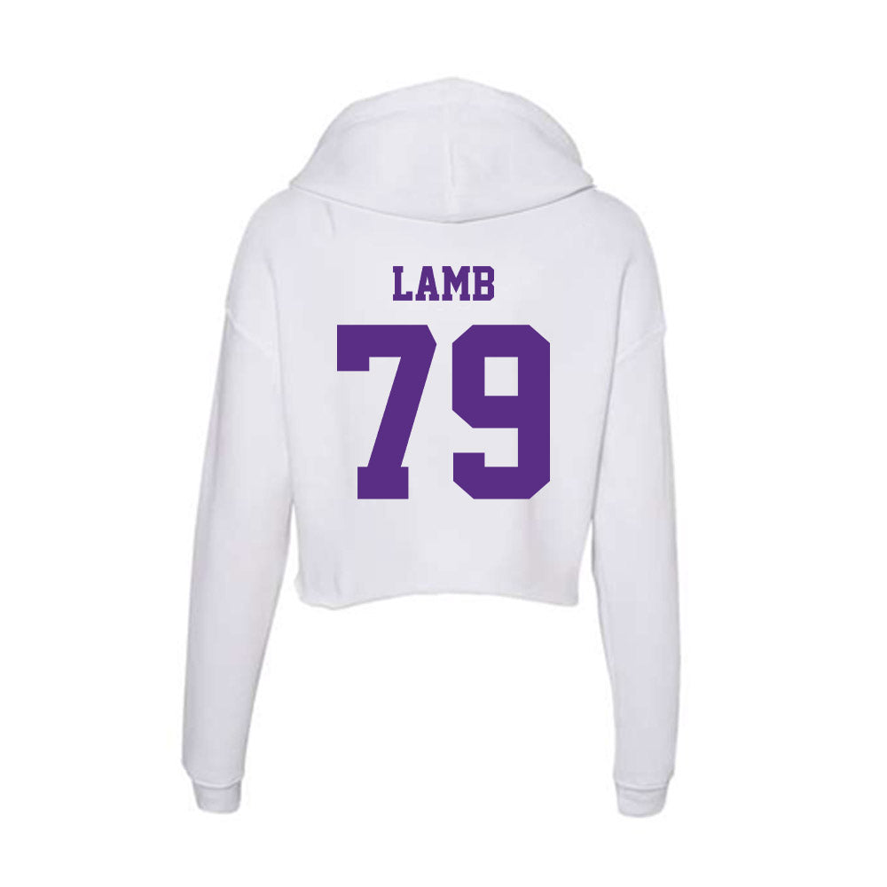 Furman - NCAA Football : Ryan Lamb - Women's Crop Fleece Hoodie-1