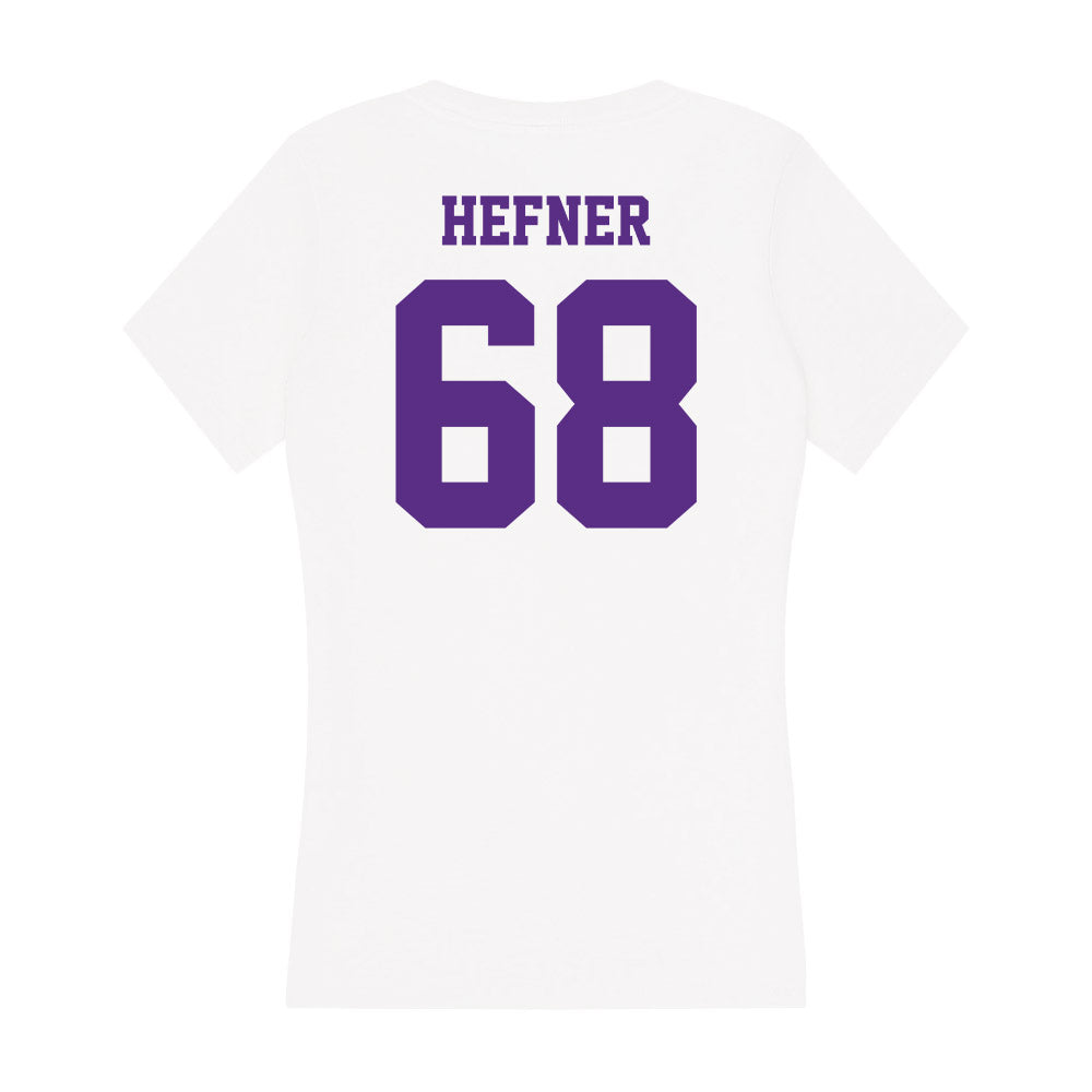 Furman - NCAA Football : Jacob Hefner - Women's V-Neck T-Shirt-1