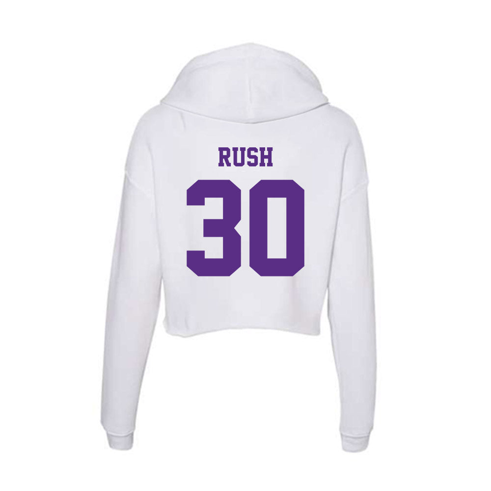 Furman - NCAA Football : Quay Rush - Women's Crop Fleece Hoodie-1