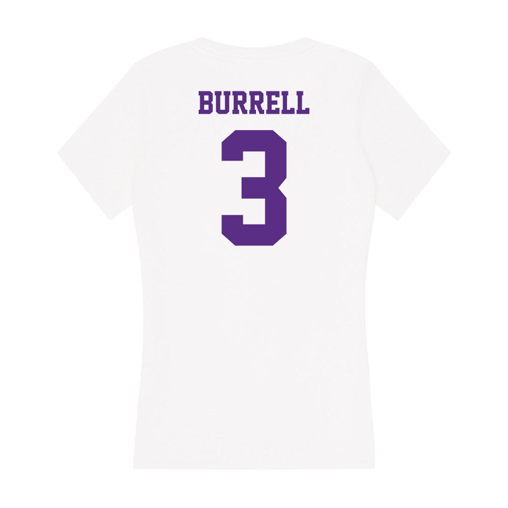 Furman - NCAA Football : AK Burrell - Women's V-Neck T-Shirt-1