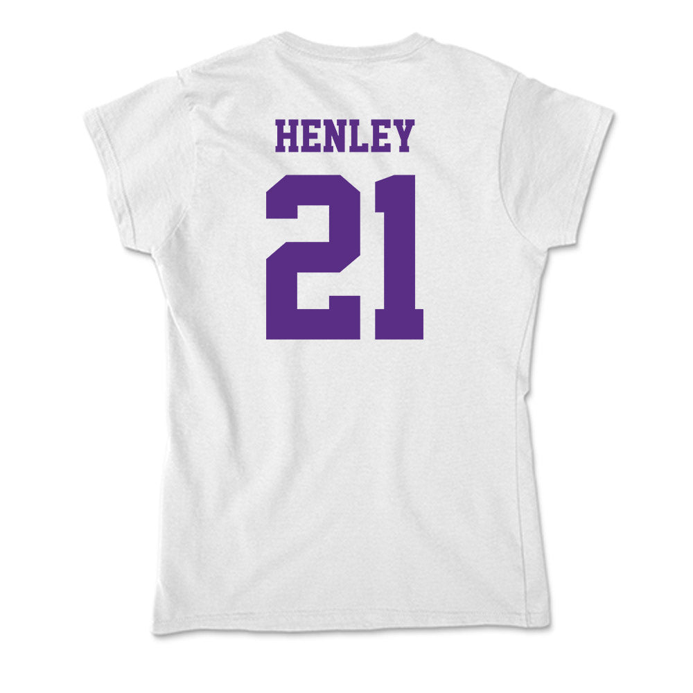 Furman - NCAA Women's Basketball : Niveya Henley - Soft Style Women’s T-Shirt-1