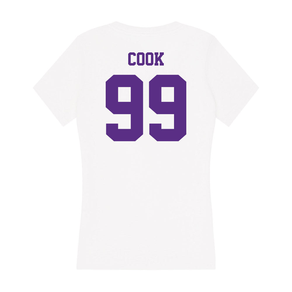 Furman - NCAA Football : Sirod Cook - Women's V-Neck T-Shirt-1