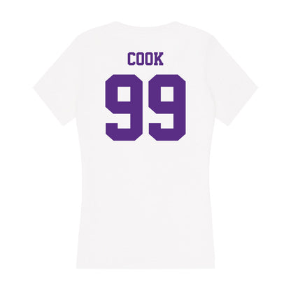 Furman - NCAA Football : Sirod Cook - Women's V-Neck T-Shirt-1