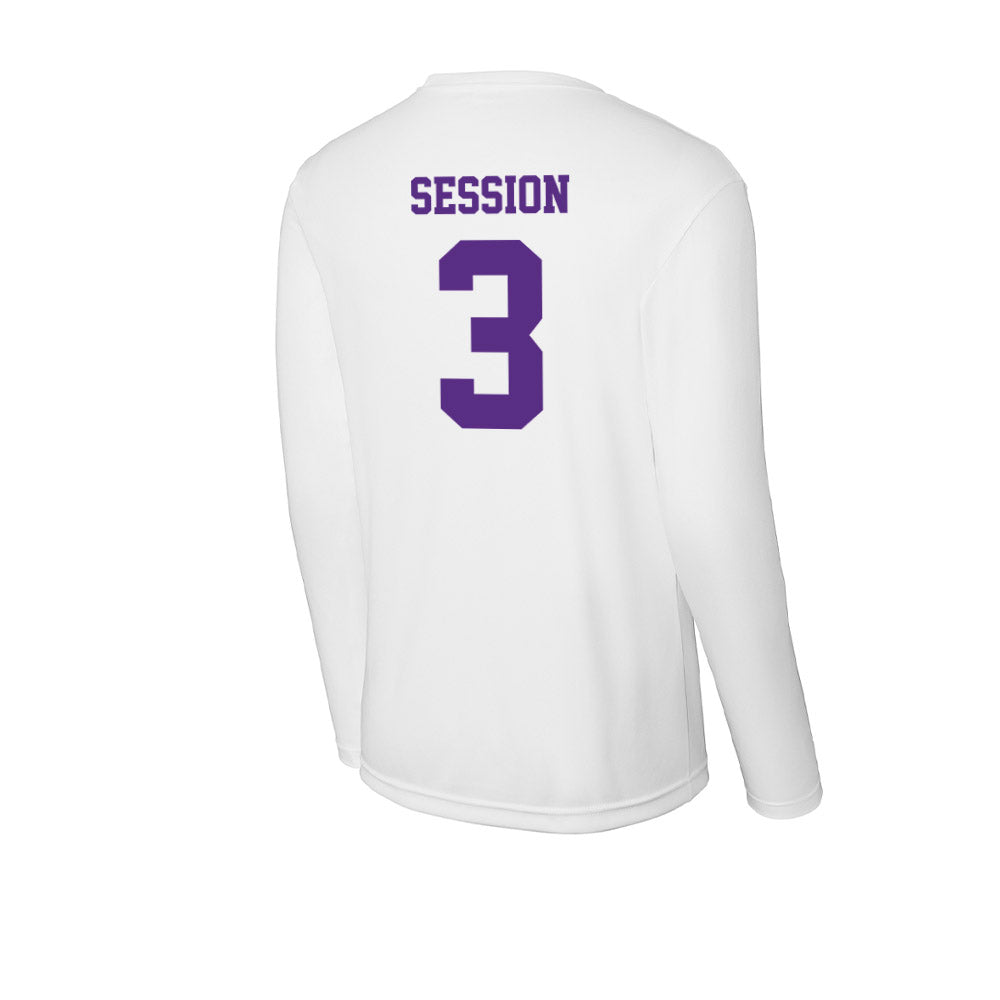 Furman - NCAA Women's Basketball : Jada Session - Activewear Long Sleeve T-Shirt-1