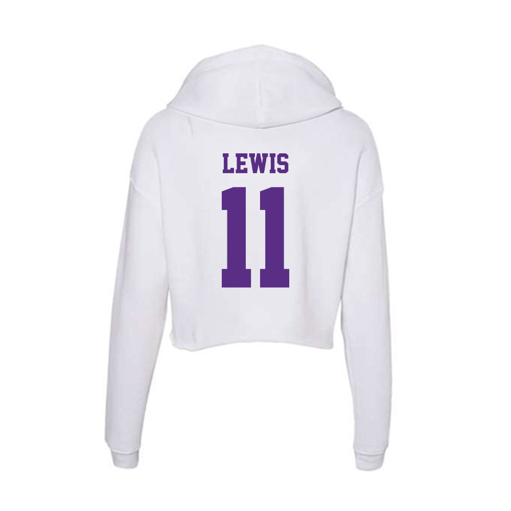 Furman - NCAA Football : Billy Lewis - Women's Crop Fleece Hoodie-1