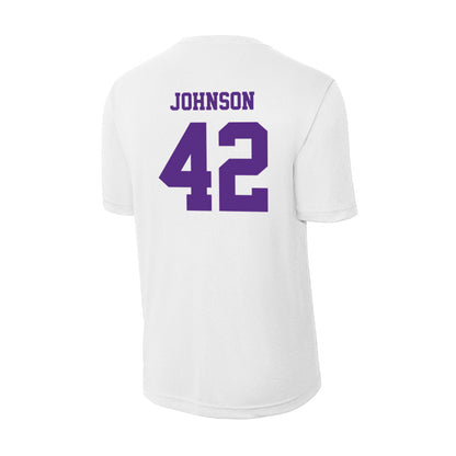 Furman - NCAA Women's Basketball : Kate Johnson - Performance T-Shirt-1