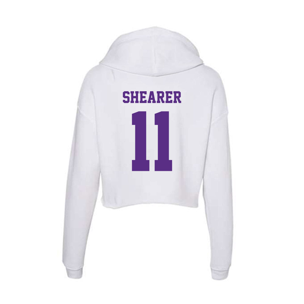 Furman - NCAA Women's Lacrosse : Abby Shearer - Women's Crop Fleece Hoodie-1