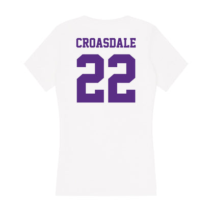 Furman - NCAA Football : Ben Croasdale - Women's V-Neck T-Shirt-1