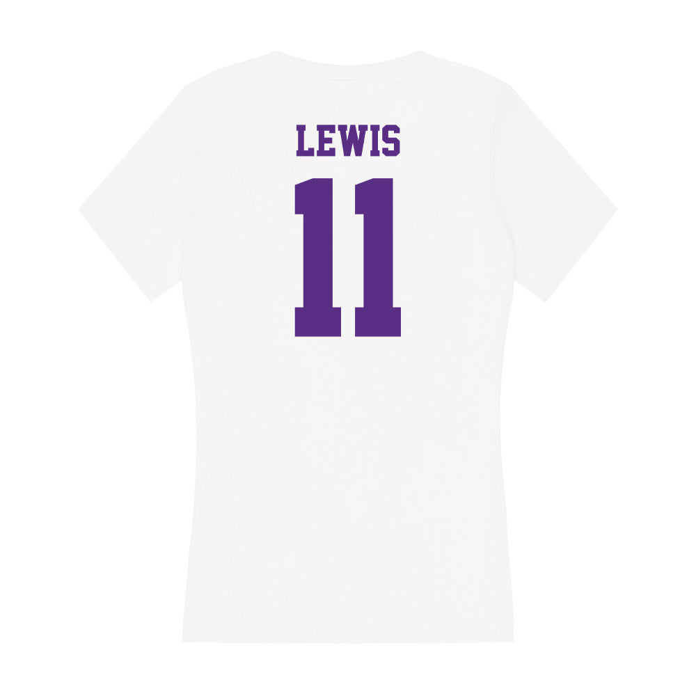 Furman - NCAA Football : Billy Lewis - Women's V-Neck T-Shirt-1