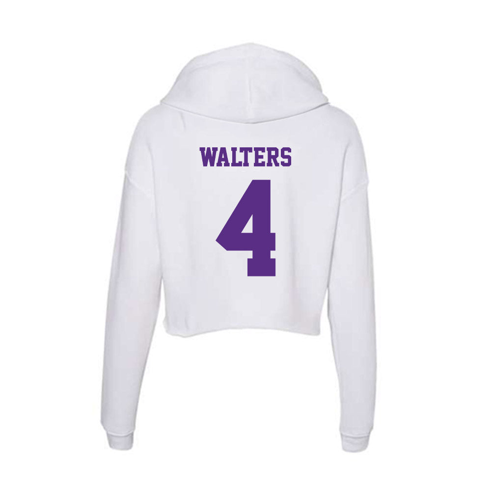 Furman - NCAA Women's Basketball : Tate Walters - Women's Crop Fleece Hoodie-1