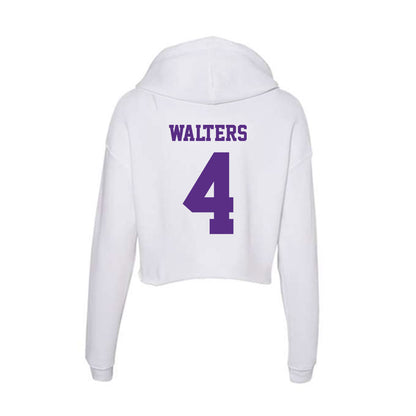 Furman - NCAA Women's Basketball : Tate Walters - Women's Crop Fleece Hoodie-1