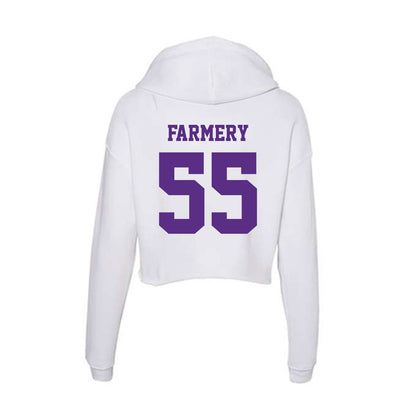 Furman - NCAA Football : Griffin Farmery - Women's Crop Fleece Hoodie-1