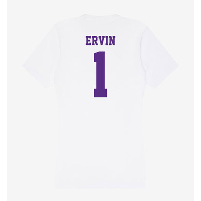 Furman - NCAA Women's Basketball : Alyssa Ervin - Women's V-Neck T-Shirt-1