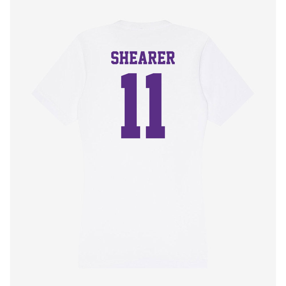 Furman - NCAA Women's Lacrosse : Abby Shearer - Women's V-Neck T-Shirt-1