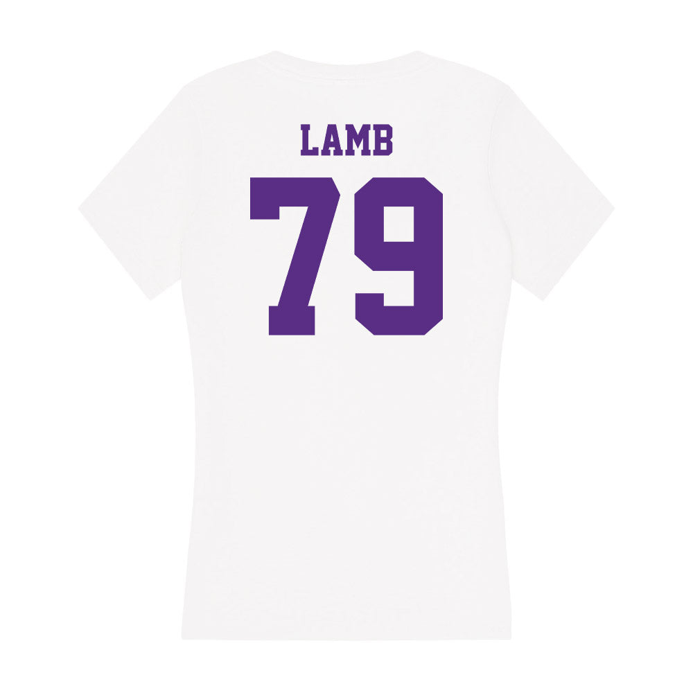 Furman - NCAA Football : Ryan Lamb - Women's V-Neck T-Shirt-1