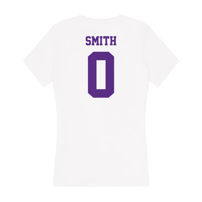 Furman - NCAA Men's Basketball : Patrick Smith - Women's V-Neck T-Shirt-1