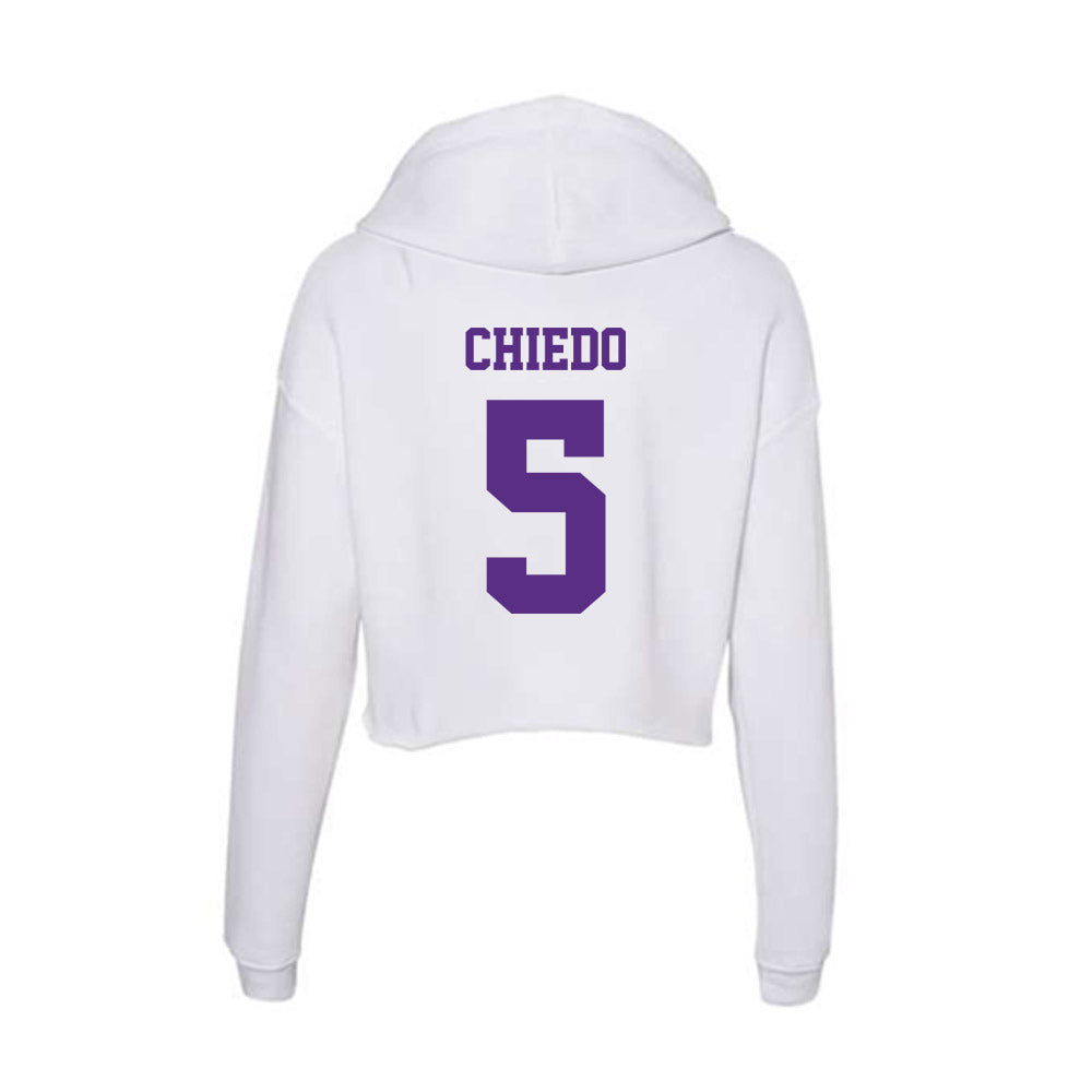 Furman - NCAA Football : Dylan Chiedo - Women's Crop Fleece Hoodie-1