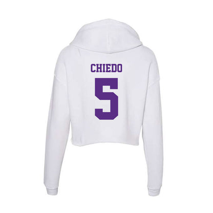 Furman - NCAA Football : Dylan Chiedo - Women's Crop Fleece Hoodie-1