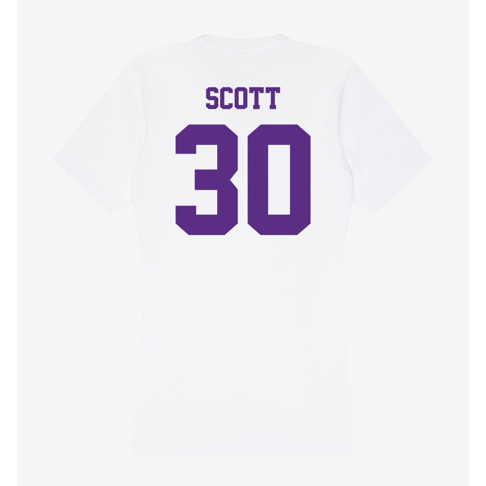 Furman - NCAA Softball : Gracie Scott - Women's V-Neck T-Shirt-1
