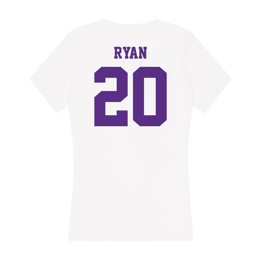 Furman - NCAA Women's Basketball : Sydney Ryan - Women's V-Neck T-Shirt-1