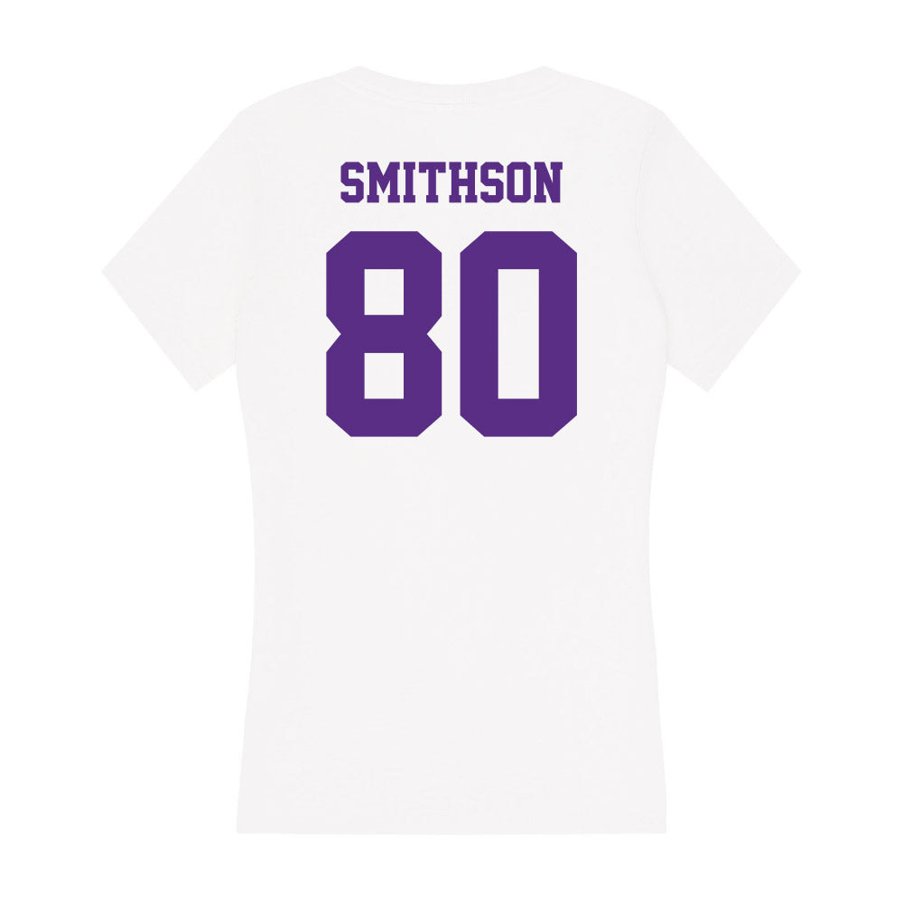 Furman - NCAA Football : Gram Smithson - Women's V-Neck T-Shirt-1