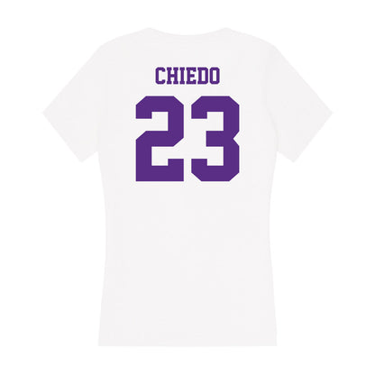 Furman - NCAA Football : Dylan Chiedo - Women's V-Neck T-Shirt-1