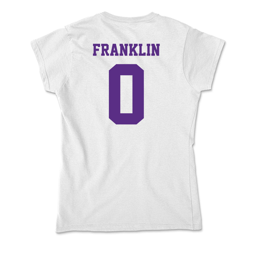 Furman - NCAA Men's Basketball : Abijah Franklin - Soft Style Women’s T-Shirt-1