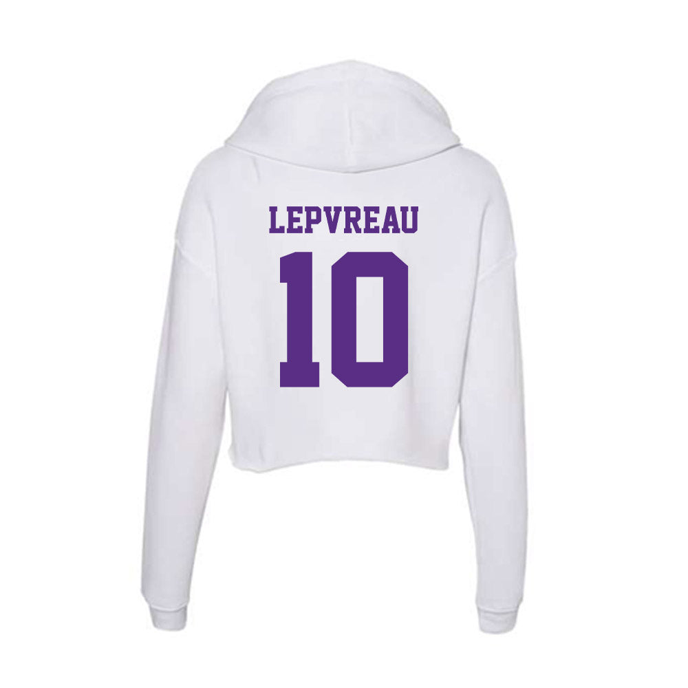 Furman - NCAA Football : Axel Lepvreau - Women's Crop Fleece Hoodie-1